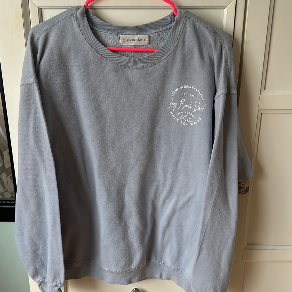 lavender LBI crew neck